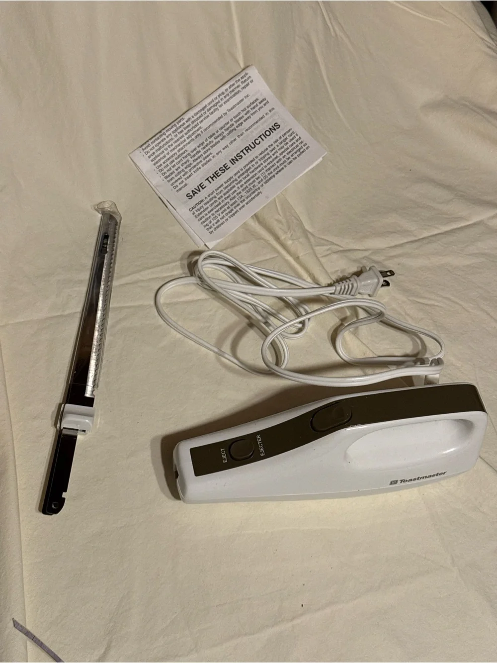 Vintage 1990s Toastmaster 6110 Electric Carving Knife NIB Complete NOS